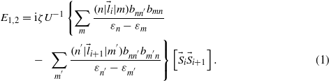 Equation (1)