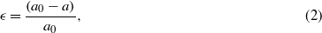 Equation (2)