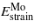 ${E}_{\mathrm{strain}}^{\mathrm{Mo}}$