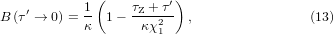 Equation (13)