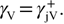 ${{\gamma}_{\text{V}}}=\gamma _{\text{jV}}^{+}.$