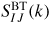 $S_{IJ}^{\rm BT}(k)$