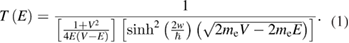Equation (1)