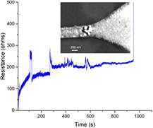 Electromigration and morphological changes in Ag nanostructures ...