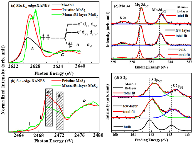 Electronic structure and magnetic behaviors of exfoliated MoS2 ...