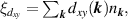 $ \xi_{d_{xy}} = \sum_{\boldsymbol k} d_{xy}(\boldsymbol k) n_{\boldsymbol k}, $