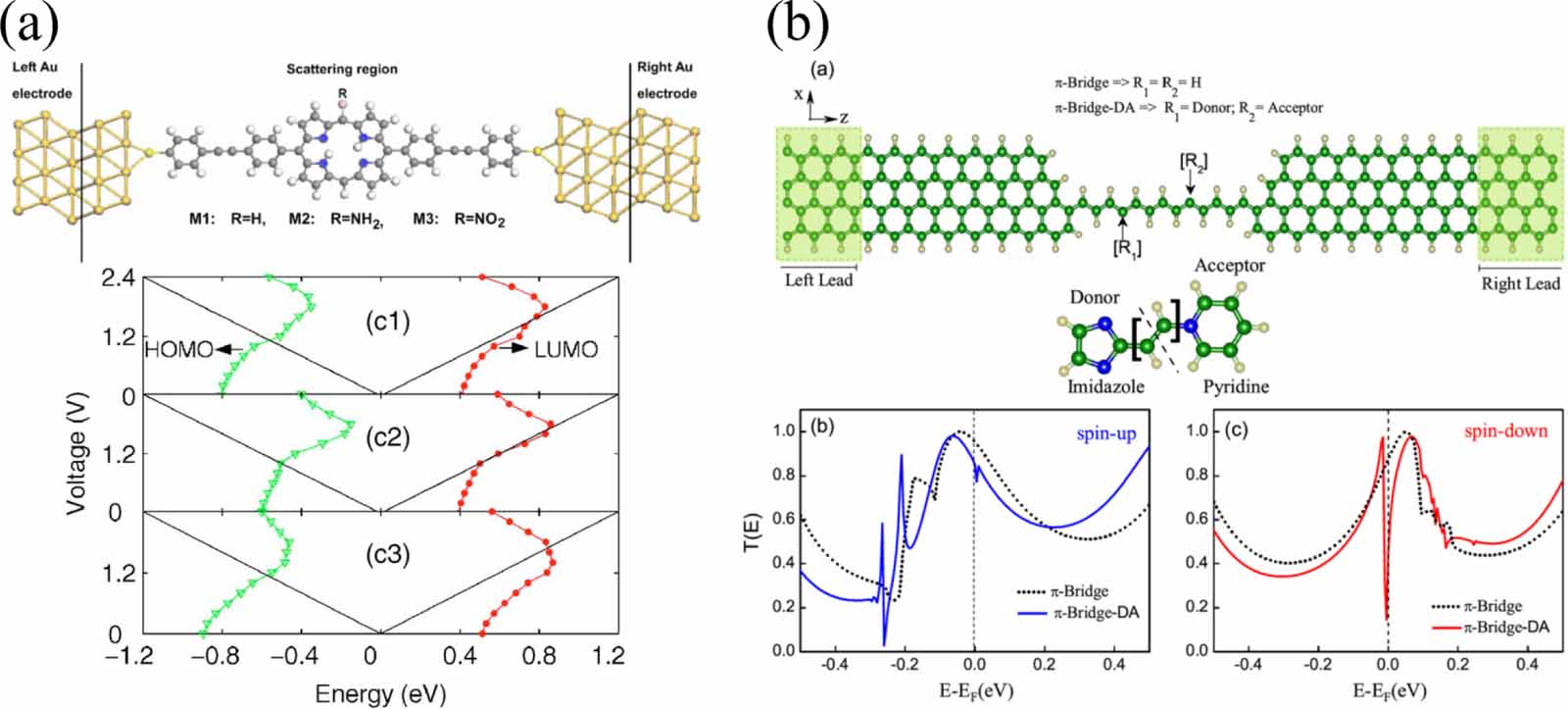 The effect of side substitution and quantum interference on the ...