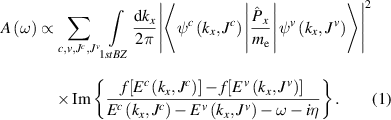 Equation (1)