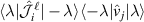 $\langle \lambda | \mathcal{\hat{J}}^{\ell}_{i} | -\lambda \rangle \langle -\lambda | \hat{v}_j | \lambda \rangle$