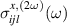 $\sigma^{x,(2\omega)}_{ijl}(\omega)$