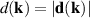 $d({\textbf{k}}) = |{\textbf{d}}({\textbf{k}})|$