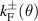 $k_\mathrm{F}^{\pm}(\theta)$