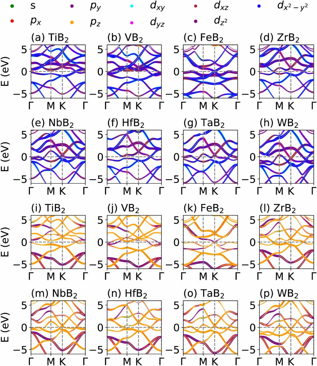 Electronic and elastic correlations in AlB2-type two-dimensional ...