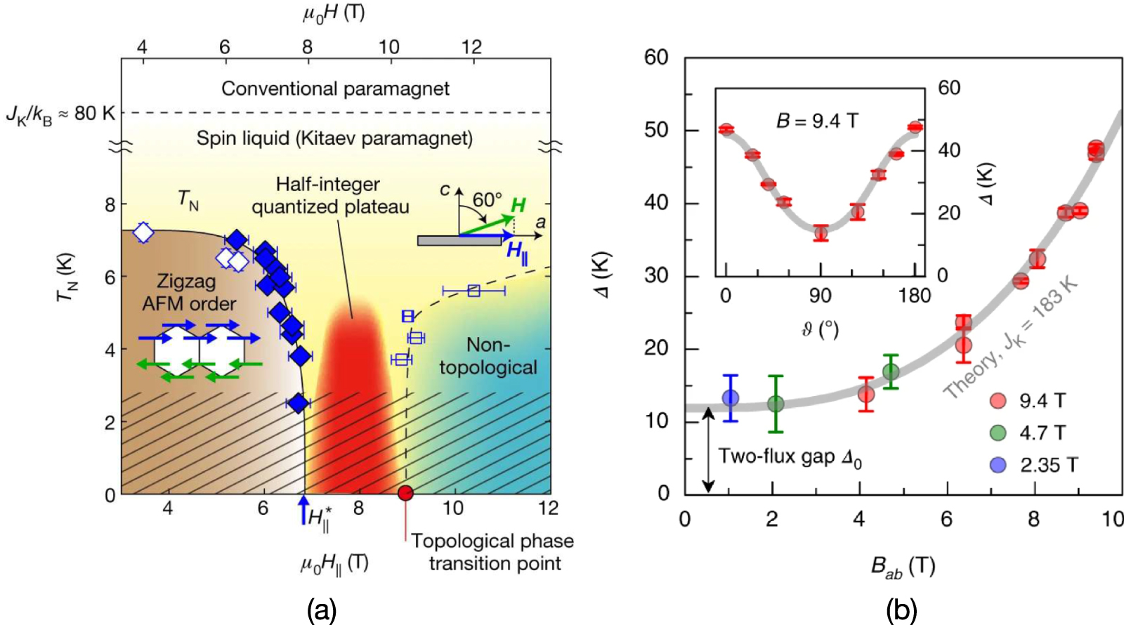 Field tuning Kitaev systems for spin fractionalization and