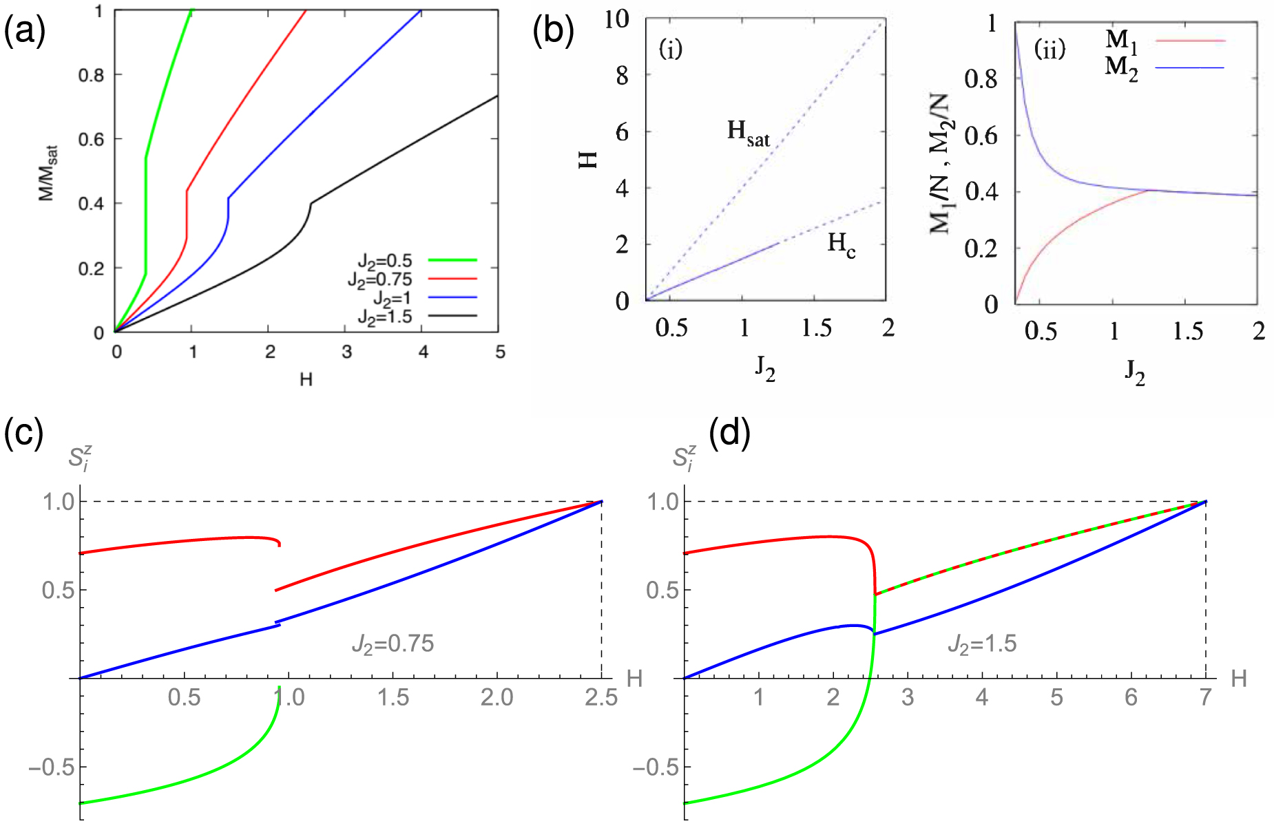 The magnetization process of classical Heisenberg magnets with non ...