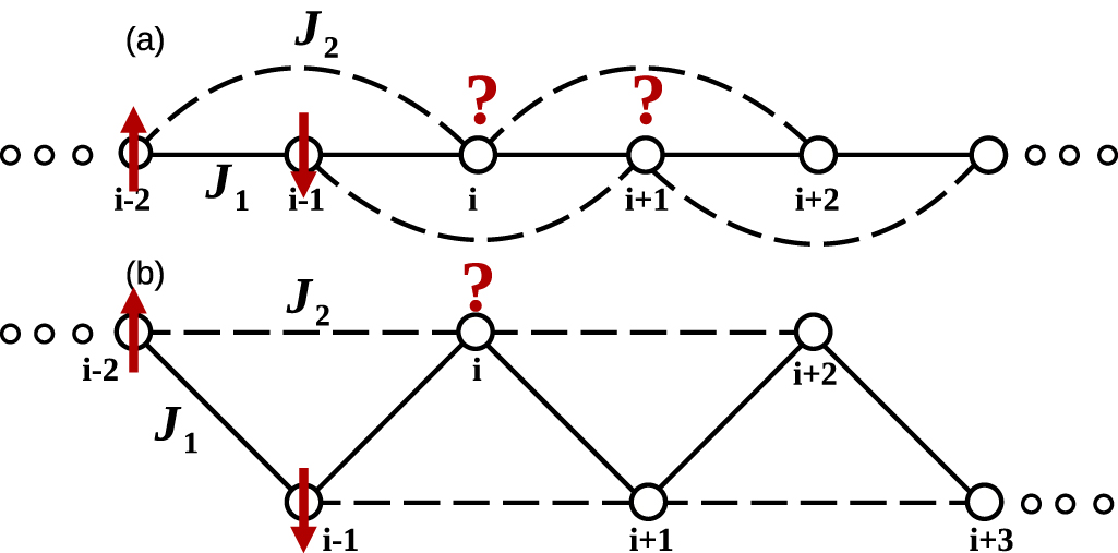 Exploring quantum phases in frustrated spin- chain and ladders: a ...