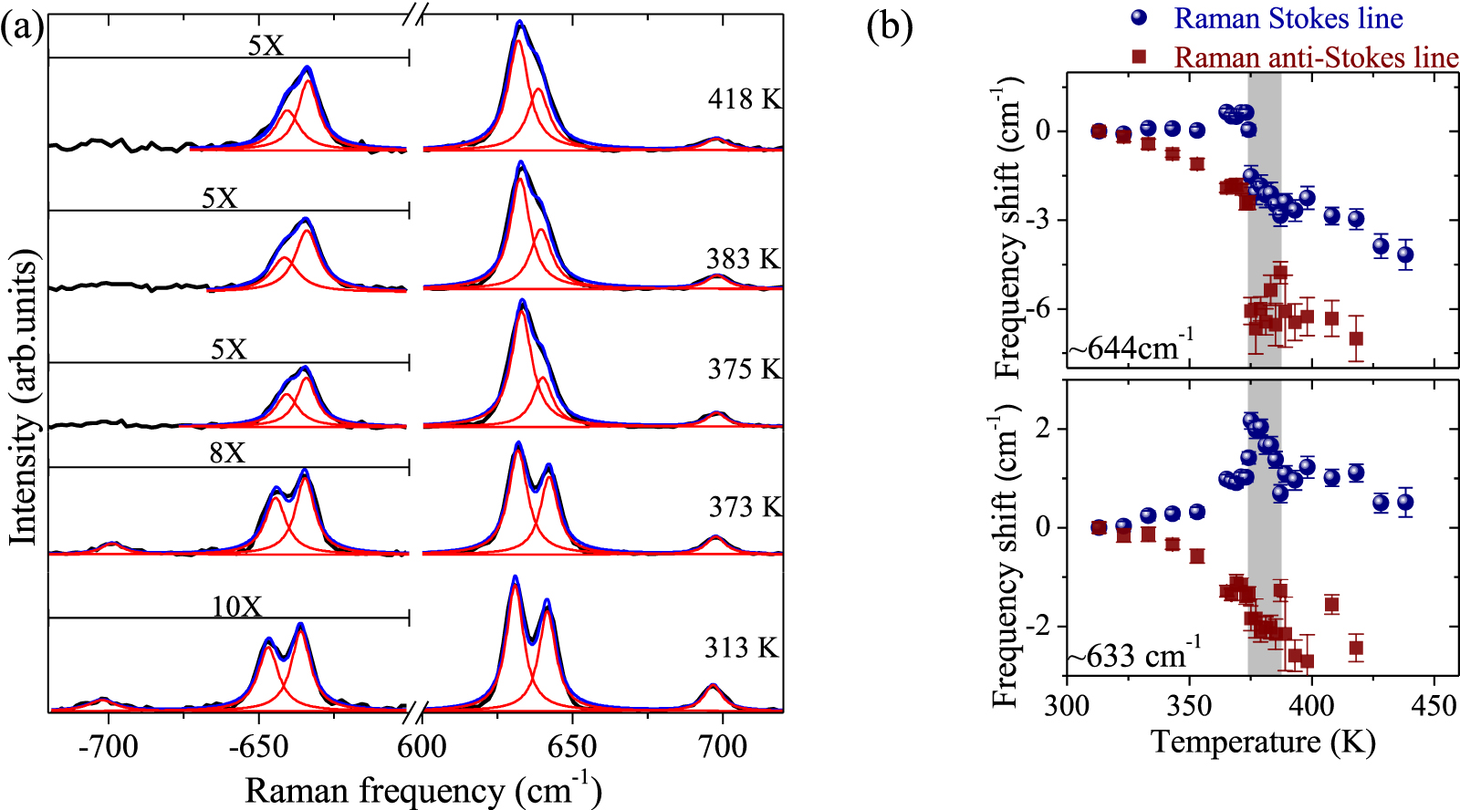 Distinct spectral line shifts in the Raman lines’ Stokes and anti ...
