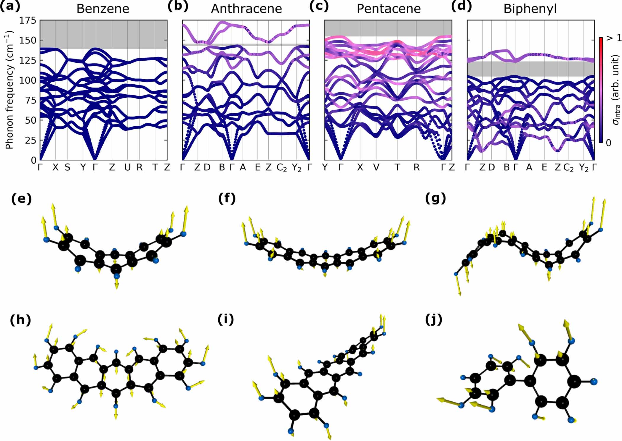 Bandlike charge transport and electron–phonon coupling in organic ...