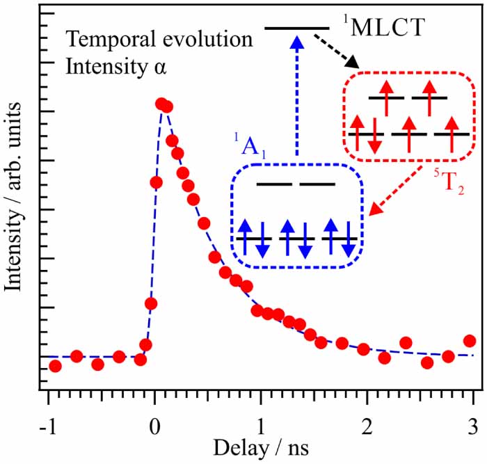 Probing electronic structures of metal complexes from the ligand
