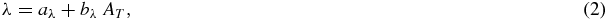 Equation (2)