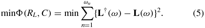 Equation (5)