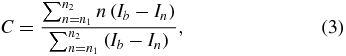 Equation (3)