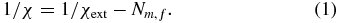 Equation (1)