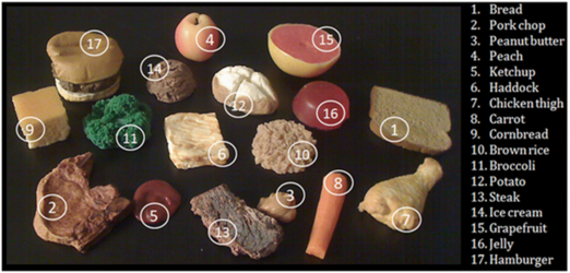 Model-based measurement of food portion size for image-based dietary ...