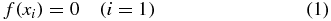 Equation (1)