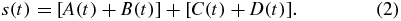 Equation (2)