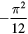 $-\frac{{{\pi}^{2}}}{12}$