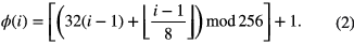Equation (2)