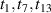 $t_{1},t_{7},t_{13}$