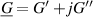 $\underline{G} = G^{^{\prime}}+jG^{^{\prime\prime}}$