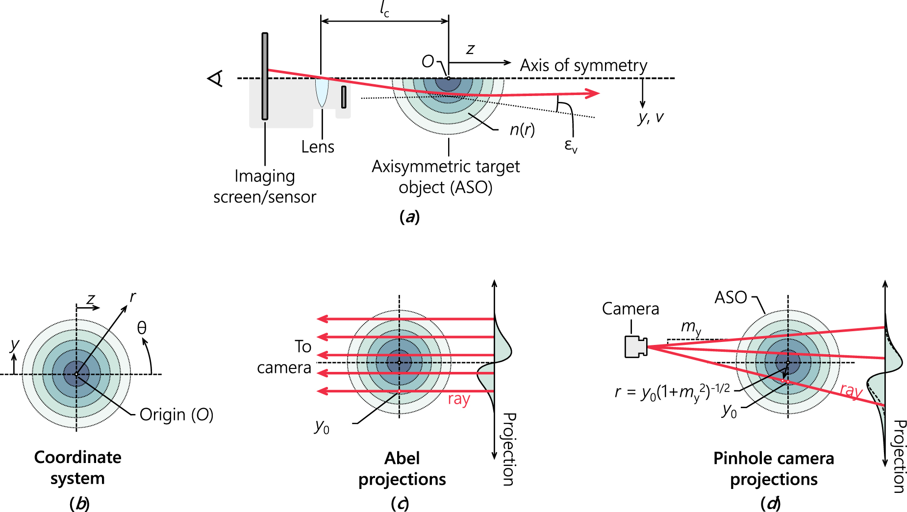 New transform to project axisymmetric deflection fields along arbitrary ...