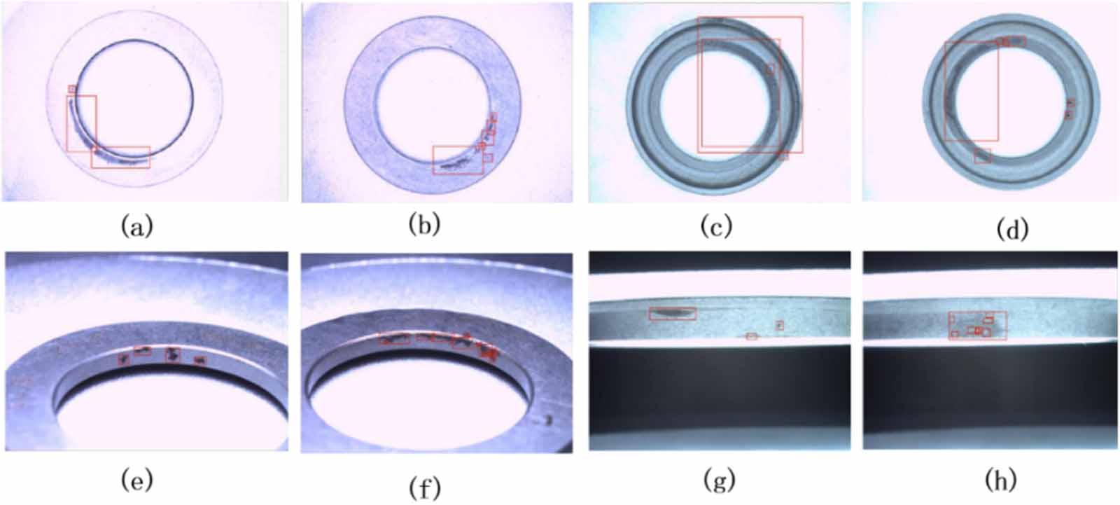 Whole surface defect detection method for bearing rings based on ...