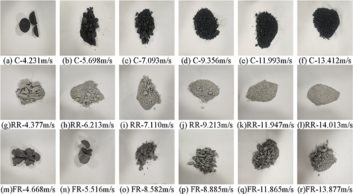 Dynamic characteristics and crack evolution laws of coal and