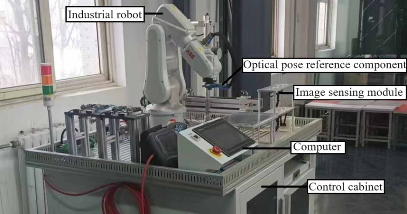 Measuring the pose repeatability accuracy of the industrial robot end ...