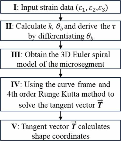 Optical fiber shape reconstruction algorithm based on 3D Euler spiral ...