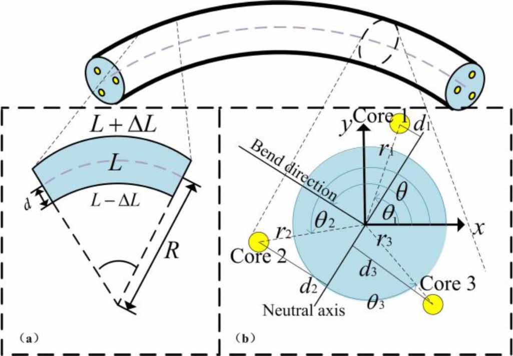 Shape measurement using a multicore optical fiber sensor with ...