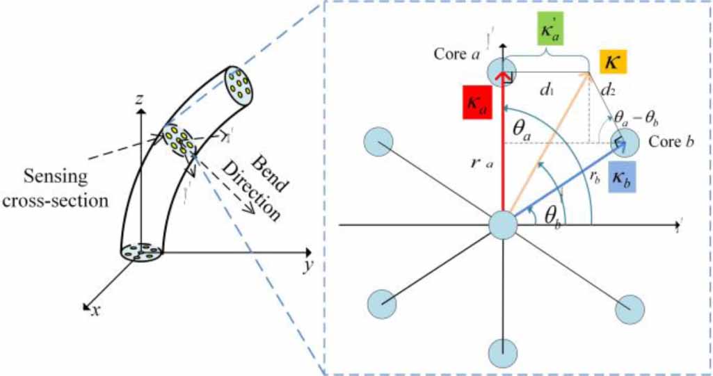 Shape measurement using a multicore optical fiber sensor with ...