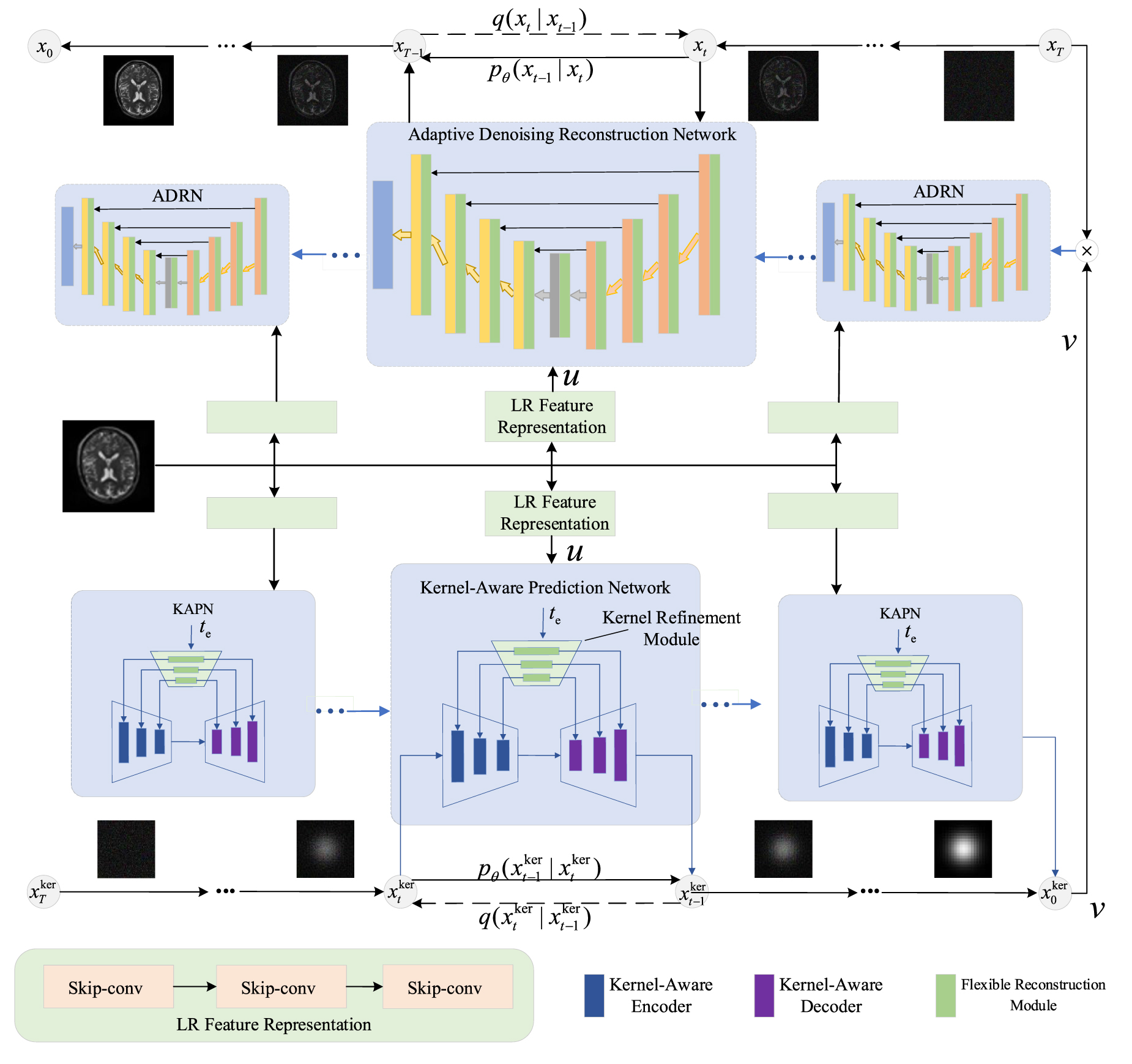 Kernel-aware network with dual diffusion model for MRI blind super  resolution - IOPscience
