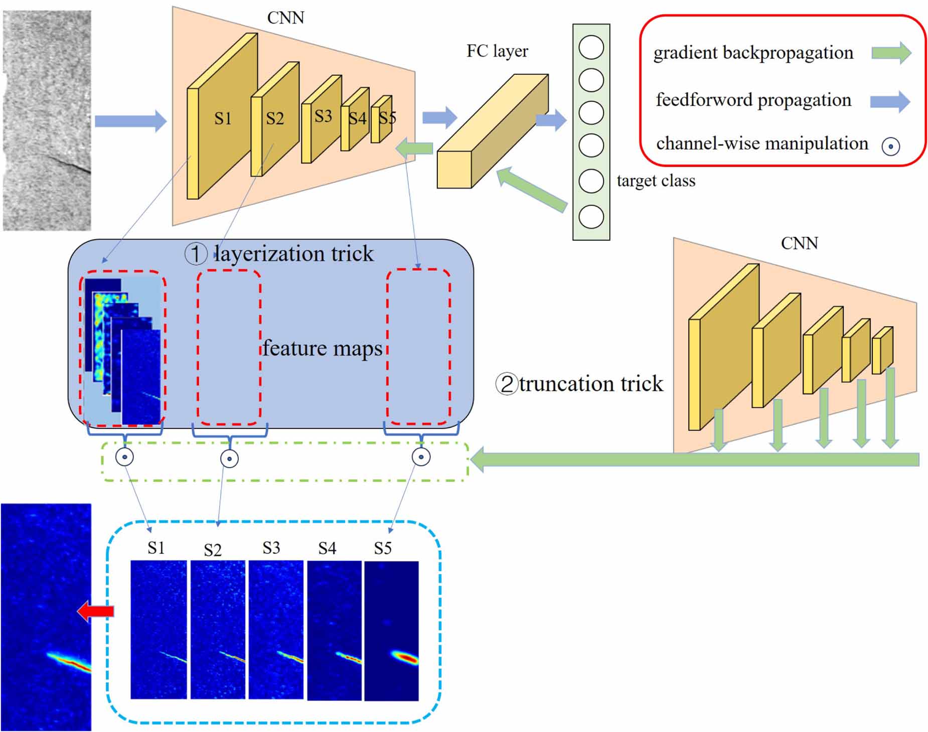 Truncated and integrated class activation maps for weakly supervised ...
