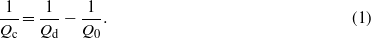 Equation (1)