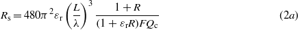 Equation (2a)