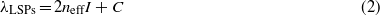 Equation (2)