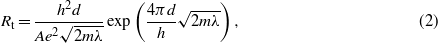 Equation (2)