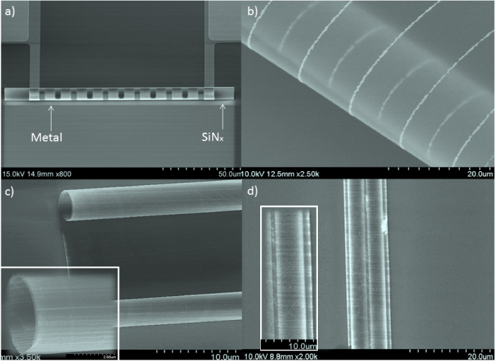 3D hierarchical architectures based on self-rolled-up silicon nitride ...