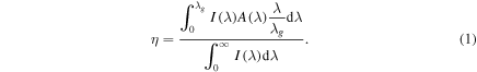 Equation (1)