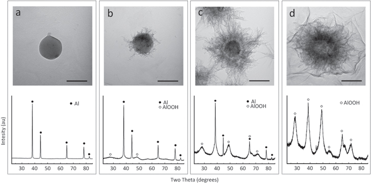 Synthesis of core–shell AlOOH hollow nanospheres by reacting Al ...